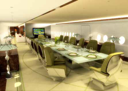 Airbus A380 VIP 'Flying Palace' Interior Design Unveiled